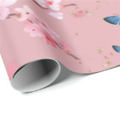 さくらと蝶 ラッピングペーパー (ロールコーナー)