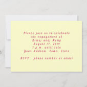 さくらのエンゲージメント招待状 招待状 (裏面)