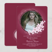 さくらの写真招待状 招待状 (正面/裏面)