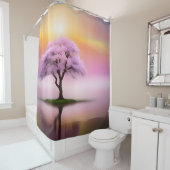 さくらの木の日の出 シャワーカーテン (インサイチュ)