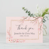 さくらの結婚式のお礼 サンキューカード (スタンド正面)