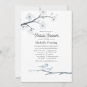 さくらの花のバーチャルベイビーシャワー 招待状 (正面)