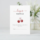 さくらんぼおむつラッフルベビーシャワーピンクボウガール (スタンド正面)