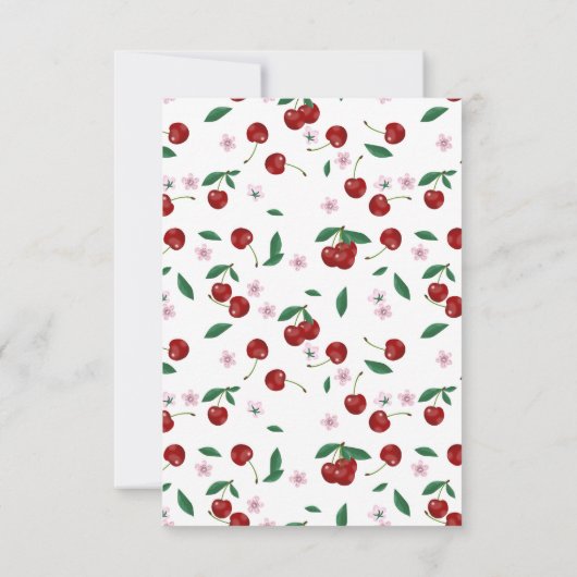 さくらんぼおむつラッフルベビーシャワーピンクボウガール (裏面)