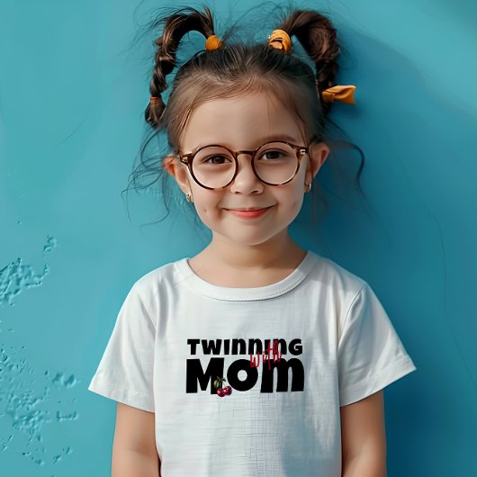 さくらんぼおもしろいビースローガン誕生日ブラック Tシャツ