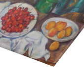 さくらんぼおよびモモが付いているポールセザンヌの静物画 カッティングボード (角)