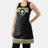 さくらんぼお洒落カップケーキベイカー水玉模様ストライプ エプロン (インサイチュ)