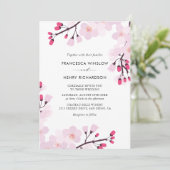 さくらんぼお洒落フラップス結婚式招待状 招待状 (スタンド正面)