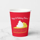 さくらんぼかわいこちゃんパイ誕生日パーティー 紙コップ (裏面)
