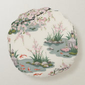 さくらんぼかわいらしブロッサムフローラチャーム ラウンドクッション (裏面)