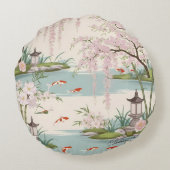 さくらんぼかわいらしブロッサムフローラチャーム ラウンドクッション (裏面)