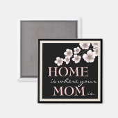 さくらんぼかわいらしブロッサムママ&ホームマグネット マグネット (正面/裏面)