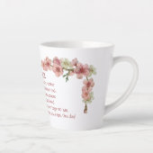 さくらんぼがピンクに咲き乱れる母 カフェラテマグ (右)