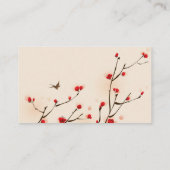 さくらんぼがフローラ結婚の情報を花開く エンクロージャーカード (裏面)