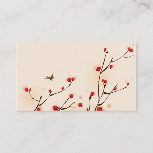 さくらんぼがフローラ結婚の情報を花開く エンクロージャーカード (裏面)