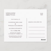 さくらんぼがフローラ結婚の日付の変更 ポストカード (裏面)