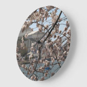 さくらんぼがワシントンDCの開花で花を咲かせる ラージ壁時計 (傾斜)