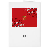 さくらんぼが二倍の幸福中国のを結婚咲かせる (裏面)