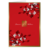 さくらんぼが二倍の幸福中国のを結婚咲かせる (正面)