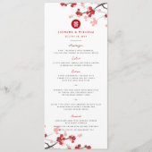 さくらんぼが二倍の幸福中国のを結婚咲かせる メニュー (正面)