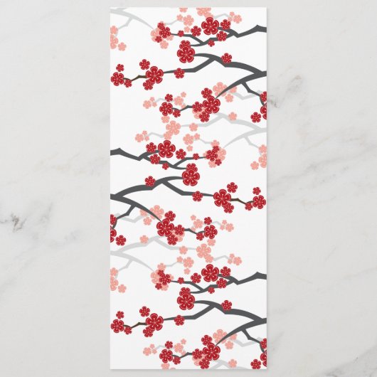 さくらんぼが二倍の幸福中国のを結婚咲かせる メニュー (裏面)