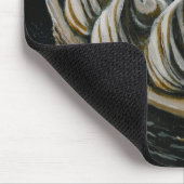 さくらんぼが付いているチョコレートケーキ マウスパッド (コーナー)