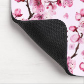 さくらんぼが枝に咲く マウスパッド (コーナー)