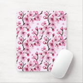 さくらんぼが枝に咲く マウスパッド (マウス)