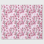 さくらんぼが枝に咲く ラッピングペーパー (フラット)