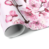 さくらんぼが枝に咲く ラッピングペーパー (ロールコーナー)