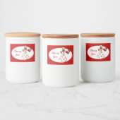 さくらんぼが缶詰ラベルを保持 フードラベル (ボトル)