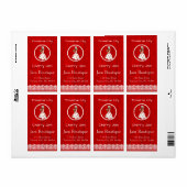 さくらんぼが缶詰ラベルを保持 ラベル (フルシート)