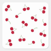 さくらんぼさくらんぼ スクエアシール (正面)