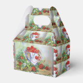 さくらんぼとイチゴを鉄の錆びたバケツ フェイバーボックス (正面サイド)