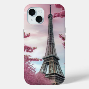 さくらんぼとエッフェルタオル iPhone 15ケース