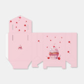 さくらんぼとカップケーキファースト誕生日 フェイバーボックス (折り畳みなし)