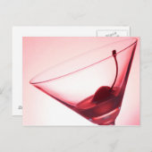 さくらんぼとガラス ポストカード (正面/裏面)