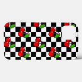 さくらんぼとチェック Case-Mate iPhoneケース (裏面 (横))