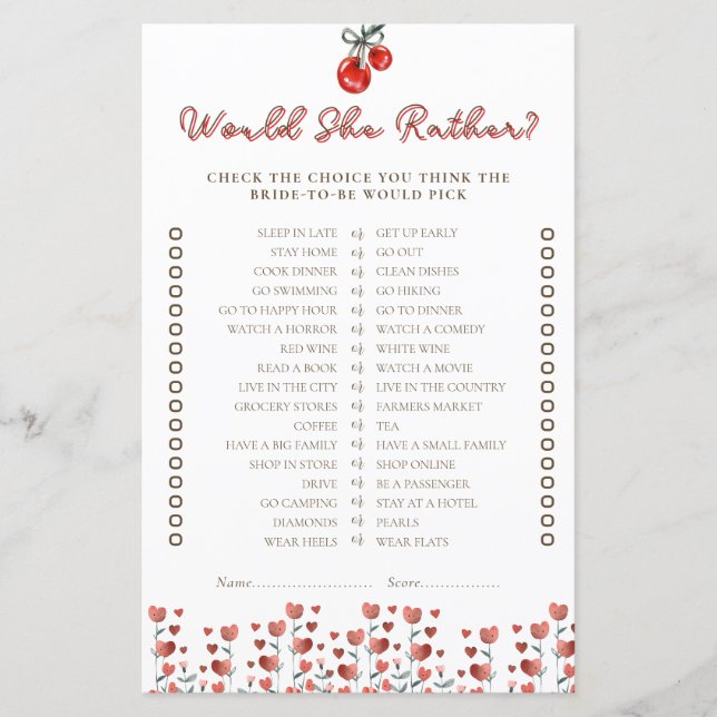 さくらんぼとハートは女の方が好い (正面)