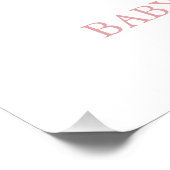 さくらんぼとピンクリボン赤ちゃんシャワー歓迎サイン フォトプリント (角)