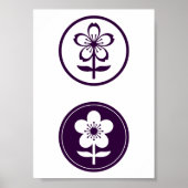 さくらんぼとリンゴの花 ポスター (正面)