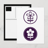 さくらんぼとリンゴの花 ポストカード (正面/裏面)