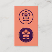 さくらんぼとリンゴの花 名刺 (正面)