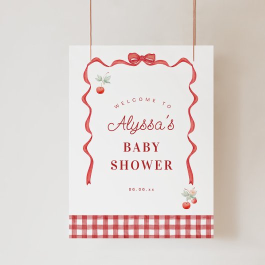 さくらんぼとレッドリボン誕生日パーティーへようこそ ポスター