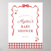 さくらんぼとレッドリボン誕生日パーティーへようこそ ポスター (正面)