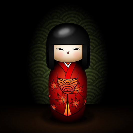 さくらんぼと散水付きカップケーキ ポストカード