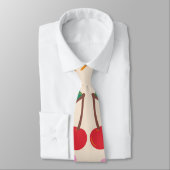 さくらんぼと花シームレスなパターン ネクタイ (タイ)