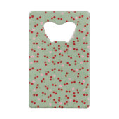 さくらんぼと花 クレジットカード栓抜き (裏面)