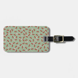 さくらんぼと花 ラゲッジタグ