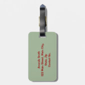 さくらんぼと花 ラゲッジタグ (裏面縦)